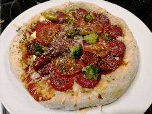 Eine Pizza