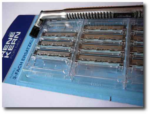 Klingen Rene Kern, Gillette Rasierer