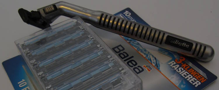 Gillette Sensor - dm Balea Ersatzklingen