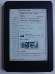 Kindle Paperwhite 3, Ansicht Infos zum Buch