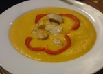 Süßkartoffel-Kokosmilch Suppe