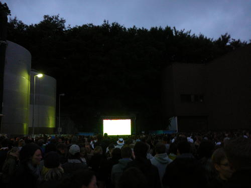 Public Viewing im Flens Brauereihof