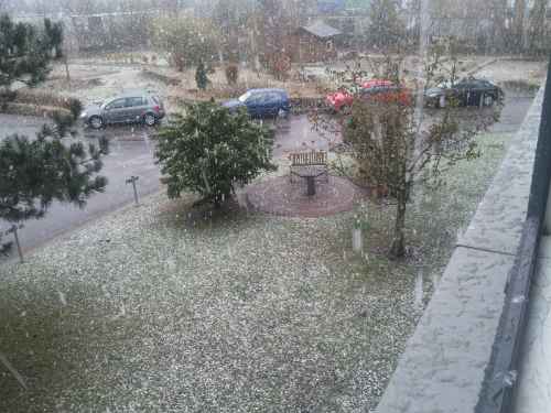 Schneetreiben im April