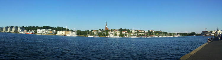 Panorma vom Flensburger Hafen