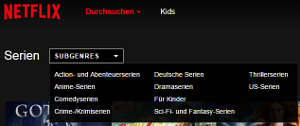 Netflix Seriengenres