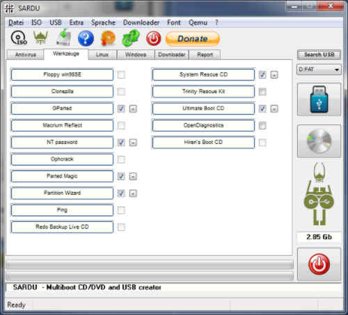 SARDU CD Tool