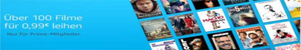 Amazon Prime: über 100 Filme für je 99 Cent