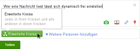 Google+ Nachricht
