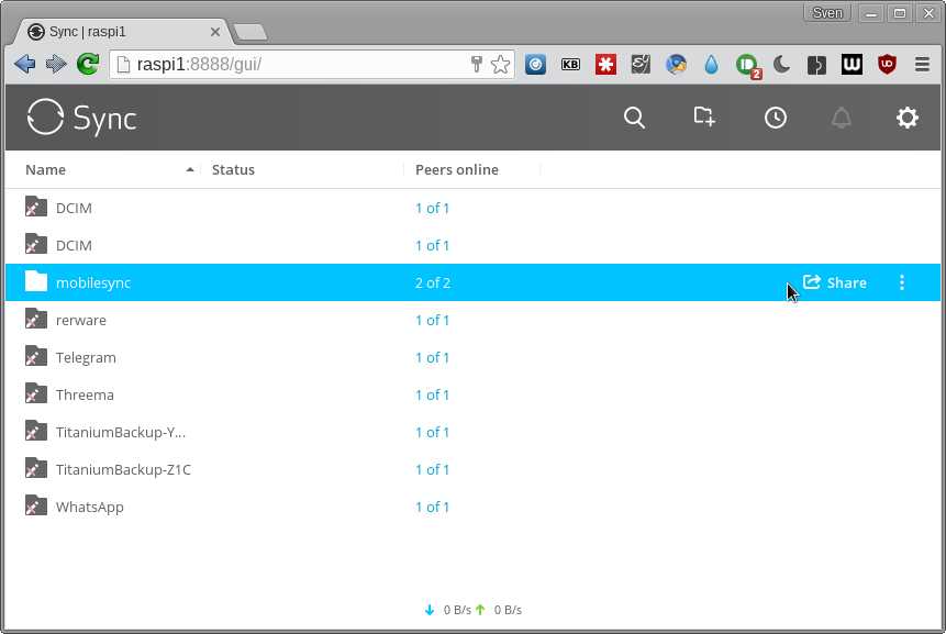 btsync GUI