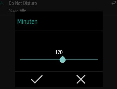 Minutenabfrage