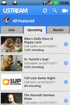Ustream Featured Upcoming