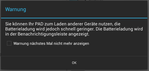 Yoga8 Warnhinweis beim Anschluss eines USB Geräts